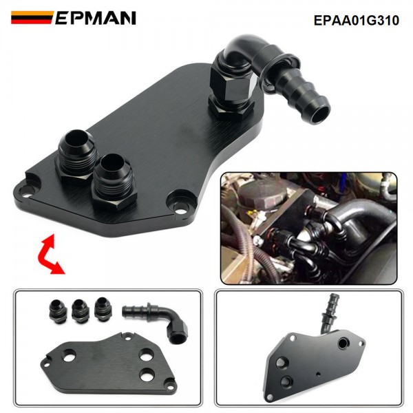EPMAN Oil Filter Sandwich Plate Oil Cooler Adapter with Fittings For BMW F30 F31 F35/N20 316i 320i 328i N20 Engine EPAA01G310 EPMAN Oil Filter Sandwich Plate Oil Cooler Adapter with Fittings For BMW F30 F31 F35/N20 316i 320i 328i N20 Engine EPAA01G310