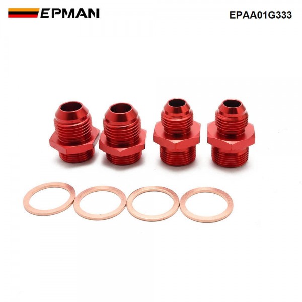 EPMAN T6061 Aluminum Oil Sandwich Plate with AN8/AN10 Ports for VW Golf Passat Audi A4 Q5 2.0TDi EPAA01G333