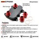 EPMAN T6061 Aluminum Oil Sandwich Plate with AN8/AN10 Ports for VW Golf Passat Audi A4 Q5 2.0TDi EPAA01G333