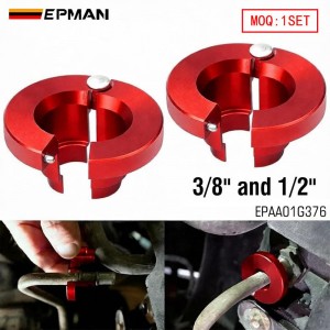 EPMAN 1/2" & 3/8" Transmission Oil Cooler Line Disconnect Tool Set - 6061-T6 Aluminum, Built for Ford F-Series EPAA01G376