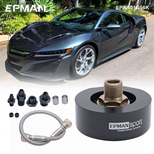 EPMAN VTEC Head Conversion Adapter Kit Rustproof Aluminum Lightweight Oil Filter EPAA01G56K