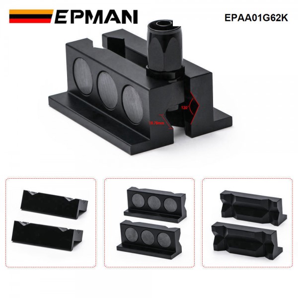 EPMAN Universal Aluminum Line Separator Vise Jaw Protective Inserts Magnetized For AN Fittings With Magnetic EPAA01G62K EPMAN Universal Aluminum Line Separator Vise Jaw Protective Inserts Magnetized For AN Fittings With Magnetic EPAA01G62K
