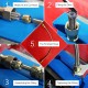 EPMAN Universal Aluminum Line Separator Vise Jaw Protective Inserts Magnetized For AN Fittings With Magnetic EPAA01G62K