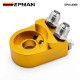 EPMAN Universal Oil Filter Cooler Sandwich Plate For Engine Oil Cooler Adaptor With Thermostat Thread 3/4-16UNF M20X1.5 EPOL0909