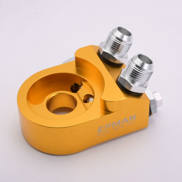 EPMAN Universal Oil Filter Cooler Sandwich Plate For Engine Oil Cooler Adaptor With Thermostat Thread 3/4-16UNF M20X1.5 EPOL0909 EPMAN Universal Oil Filter Cooler Sandwich Plate For Engine Oil Cooler Adaptor With Thermostat Thread 3/4-16UNF M20X1.5 EPOL0909