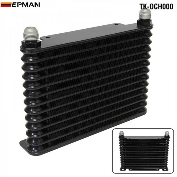 TANSKY 13 Row 32mm Alloy Race Drift Black Oil Cooler 17 Row Transmission Oil Cooler AN10 Fitting TK-OCH000 TANSKY 13 Row 32mm Alloy Race Drift Black Oil Cooler 17 Row Transmission Oil Cooler AN10 Fitting TK-OCH000