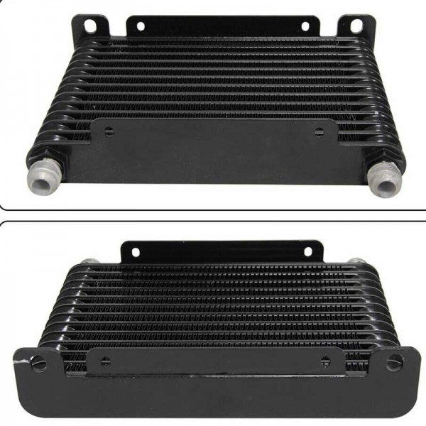 TANSKY 13 Row 32mm Alloy Race Drift Black Oil Cooler 17 Row Transmission Oil Cooler AN10 Fitting TK-OCH000