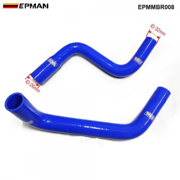 EPMAN Racing Sports 2PCS Silicone Intercooler Turbo Radiator Hose Kit For Mitsubishi Lancer 1.6 4G18 MT 06+ EPMMBR008 (Pre-Order ONLY) EPMAN Racing Sports 2PCS Silicone Intercooler Turbo Radiator Hose Kit For Mitsubishi Lancer 1.6 4G18 MT 06+ EPMMBR008 (Pre-Order ONLY)