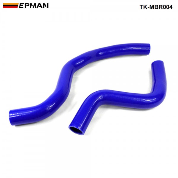 EPMAN 2 PCS Silicone Turbo Radiator Hose Kit For Mitsubishi Lancer EVO 7 8 CT9A 01-04 TK-MBR004 (Pre-Order ONLY)