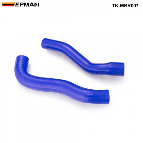 TANSKY Racing 2PCS Silicone Turbo Intercooler Radiator Hose Kit For Mitsubishi Lancer 1.6 03 TK-MBR007 (Pre-Order ONLY)