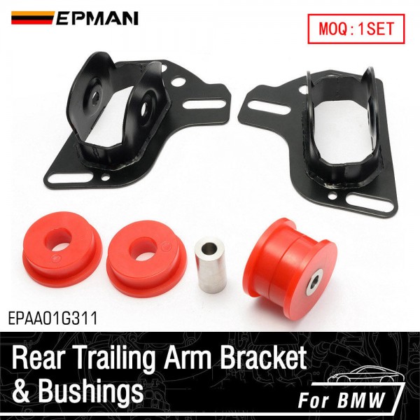 EPMAN Rear Trailing Arm Bracket with 80A Rear Trailing Arm Bushings For BMW E36 E46 1999-2006 Z4 E85 E86 2003-2008 EPAA01G311