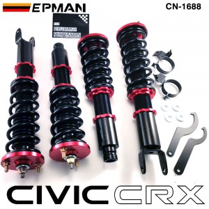 EPMAN Coilover Suspension Lowering Kit Fits For Honda Civic & CRX 88-91 INTEGRA 90-93 CN-1688 (RANDOM COLOR)