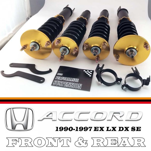 EPMAN Coilovers Spring Struts Racing Suspension Coilover Kit Shock Absorber For 1990-1997 Honda Accord EX LX DX SE CN-536 (RANDOM COLOR) EPMAN Coilovers Spring Struts Racing Suspension Coilover Kit Shock Absorber For 1990-1997 Honda Accord EX LX DX SE CN-536 (RANDOM COLOR)