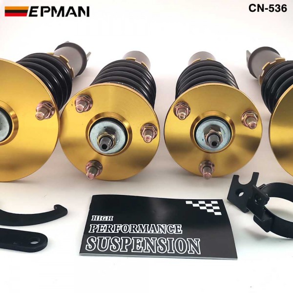EPMAN Coilovers Spring Struts Racing Suspension Coilover Kit Shock Absorber For 1990-1997 Honda Accord EX LX DX SE CN-536 (RANDOM COLOR) EPMAN Coilovers Spring Struts Racing Suspension Coilover Kit Shock Absorber For 1990-1997 Honda Accord EX LX DX SE CN-536 (RANDOM COLOR)