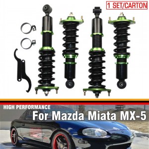 Coilovers Spring Struts Racing Suspension Coilover Kit Shock Absorber For 90-05 Mazda Miata MX-5 NA6 8 NB1 2  CN-9005 (Random Color)