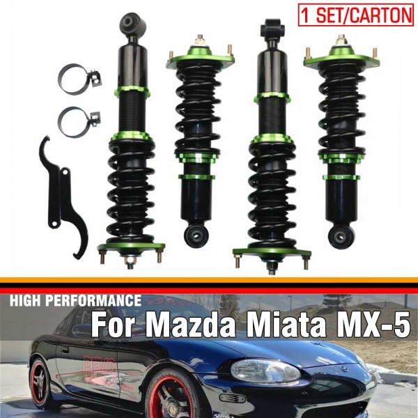 Coilovers Spring Struts Racing Suspension Coilover Kit Shock Absorber For 90-05 Mazda Miata MX-5 NA6 8 NB1 2 CN-9005 (Random Color) Coilovers Spring Struts Racing Suspension Coilover Kit Shock Absorber For 90-05 Mazda Miata MX-5 NA6 8 NB1 2 CN-9005 (Random Color)