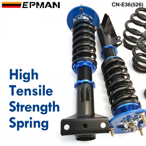 EPMAN Coilovers Spring Struts Racing Suspension Coilover Kit Shock Absorber For BMW 3 Series & E36 M3 CN-E36(526) (RANDOM COLOR)