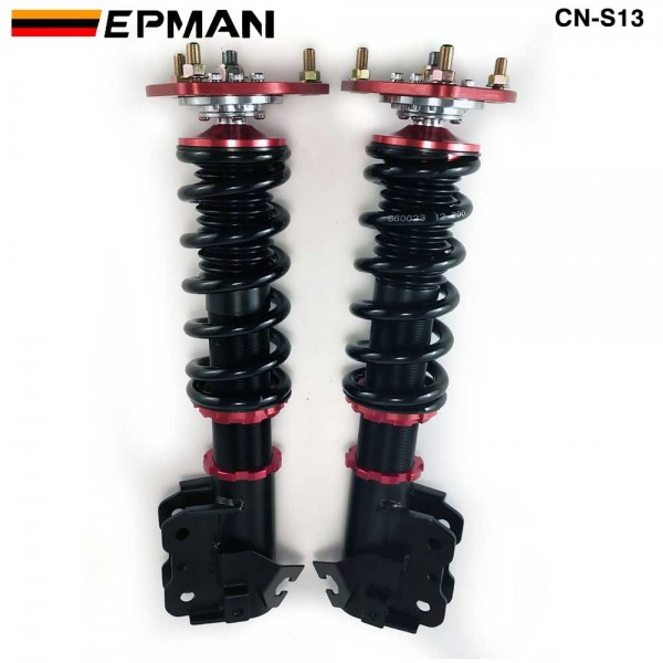 EPMAN Coilovers Spring Struts Racing Suspension Coilover Kit 16 Way Shock Absorber for Nissan 89-94 240SX S13 CN-S13 (RANDOM COLOR) EPMAN Coilovers Spring Struts Racing Suspension Coilover Kit 16 Way Shock Absorber for Nissan 89-94 240SX S13 CN-S13 (RANDOM COLOR)