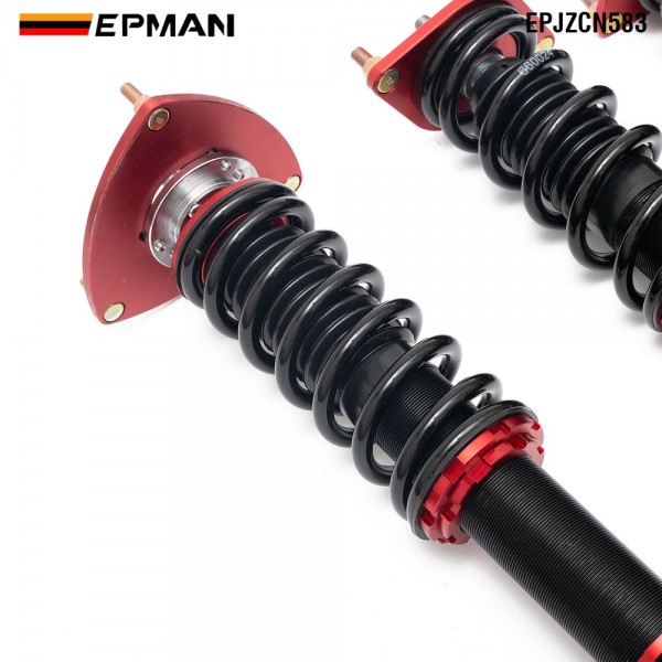 EPMAN Coilovers Spring Struts Racing Suspension Coilover Kit Shock Absorber for 08-12 Subaru Impreza WRX GH8 KG6/6 EPJZCN583 (RANDOM COLOR)