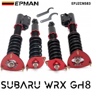 EPMAN Coilovers Spring Struts Racing Suspension Coilover Kit Shock Absorber for 08-12 Subaru Impreza WRX GH8 KG6/6 EPJZCN583 (RANDOM COLOR)