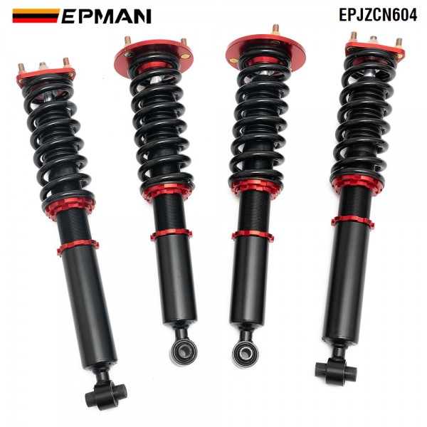 EPMAN Coilovers Spring Struts Racing Suspension Coilover Kit Shock Absorber For Lexus IS250/350 GS350/430 RWD ONLY EPJZCN604 (RANDOM COLOR)