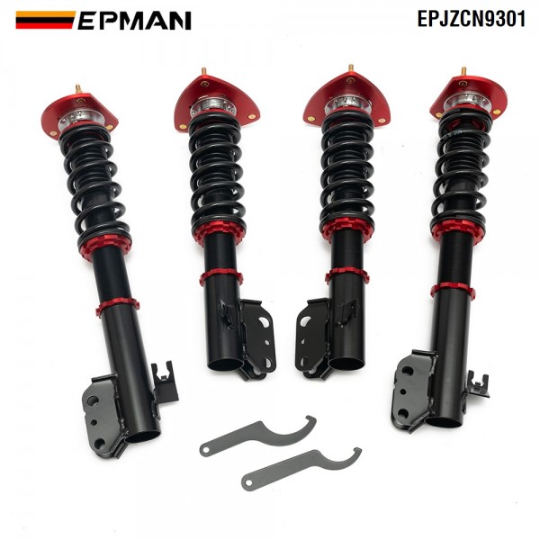 EPMAN Coilovers Spring Struts Racing Suspension Coilover Kit Shock Absorber for 93-01 Subaru WRX GC8 EPJZCN9301 (RANDOM COLOR)