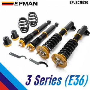 EPMAN Coilovers Spring Struts Racing Suspension Coilover Kit Shock Absorber For BMW 3 Series & E36 M3 EPJZCNE36 (RANDOM COLOR)