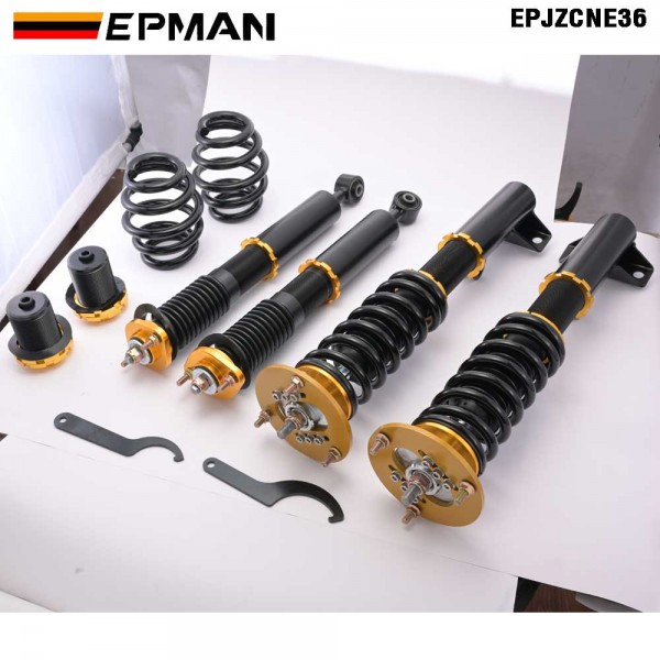 EPMAN Coilovers Spring Struts Racing Suspension Coilover Kit Shock Absorber For BMW 3 Series & E36 M3 EPJZCNE36 (RANDOM COLOR) EPMAN Coilovers Spring Struts Racing Suspension Coilover Kit Shock Absorber For BMW 3 Series & E36 M3 EPJZCNE36 (RANDOM COLOR)