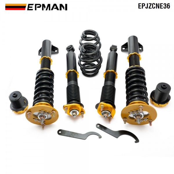 EPMAN Coilovers Spring Struts Racing Suspension Coilover Kit Shock Absorber For BMW 3 Series & E36 M3 EPJZCNE36 (RANDOM COLOR) EPMAN Coilovers Spring Struts Racing Suspension Coilover Kit Shock Absorber For BMW 3 Series & E36 M3 EPJZCNE36 (RANDOM COLOR)