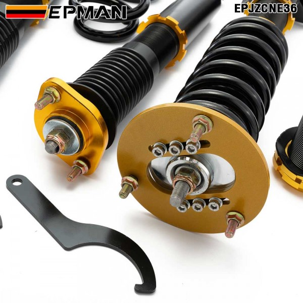 EPMAN Coilovers Spring Struts Racing Suspension Coilover Kit Shock Absorber For BMW 3 Series & E36 M3 EPJZCNE36 (RANDOM COLOR) EPMAN Coilovers Spring Struts Racing Suspension Coilover Kit Shock Absorber For BMW 3 Series & E36 M3 EPJZCNE36 (RANDOM COLOR)