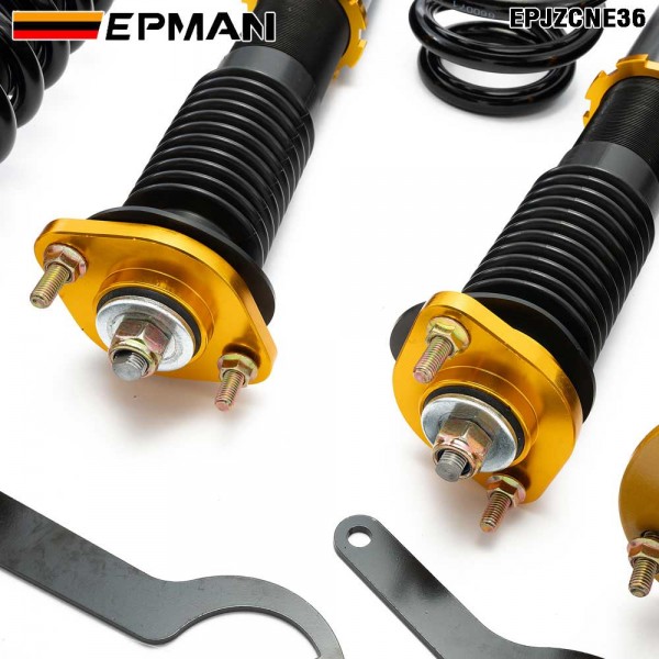 EPMAN Coilovers Spring Struts Racing Suspension Coilover Kit Shock Absorber For BMW 3 Series & E36 M3 EPJZCNE36 (RANDOM COLOR) EPMAN Coilovers Spring Struts Racing Suspension Coilover Kit Shock Absorber For BMW 3 Series & E36 M3 EPJZCNE36 (RANDOM COLOR)