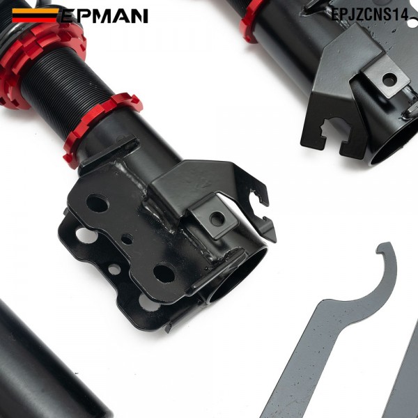 EPMAN Coilovers Spring Struts Racing Suspension Coilover Kit Shock Absorber 16 Way For 95-98 Nissan S14 240sx EPJZCNS14 (RANDOM COLOR) EPMAN Coilovers Spring Struts Racing Suspension Coilover Kit Shock Absorber 16 Way For 95-98 Nissan S14 240sx EPJZCNS14 (RANDOM COLOR)