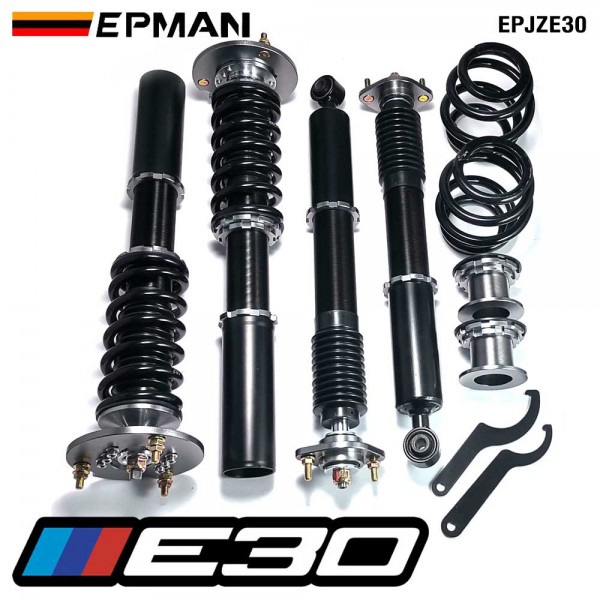 EPMAN Coilovers Spring Struts Racing Suspension Coilover Kit Shock Absorber for BMW E30 316 1987 EPJZE30 (RANDOM COLOR) EPMAN Coilovers Spring Struts Racing Suspension Coilover Kit Shock Absorber for BMW E30 316 1987 EPJZE30 (RANDOM COLOR)