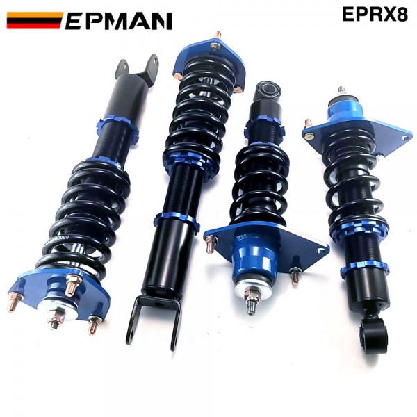 EPMAN Coilovers Spring Struts Racing Suspension Coilover Kit Shock Absorber for Mazda RX-8 2004-2011 EPRX8 (RANDOM COLOR) 