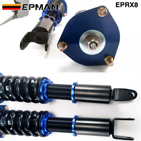 EPMAN Coilovers Spring Struts Racing Suspension Coilover Kit Shock Absorber for Mazda RX-8 2004-2011 EPRX8 (RANDOM COLOR) EPMAN Coilovers Spring Struts Racing Suspension Coilover Kit Shock Absorber for Mazda RX-8 2004-2011 EPRX8 (RANDOM COLOR)