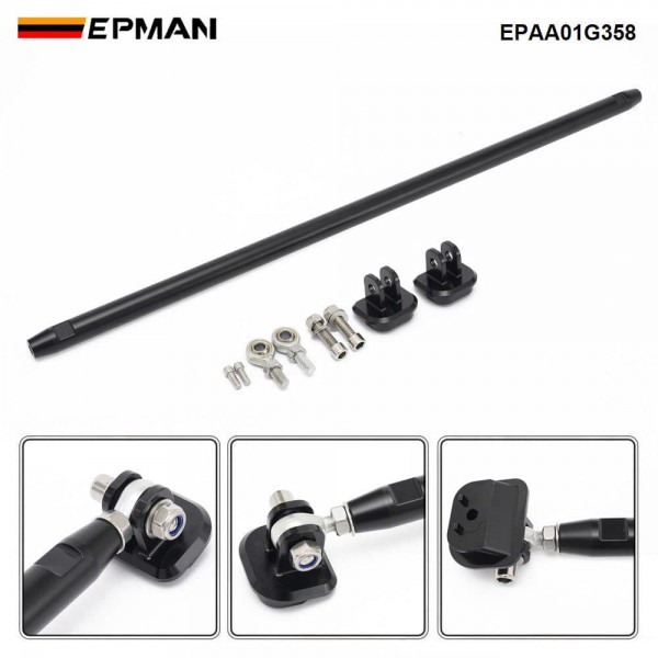 EPMAN Adjustable Aluminum Chassis Brace Kit for VW MK7 GTI R Rabbit Sportwagen Alltrack 1.8T 2.0T TDI for Audi A3 8V S3 RS3 EPAA01G358