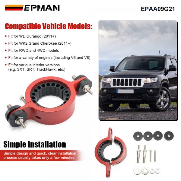 EPMAN Driveshaft Center Support Bearing Carrier Upgrade (CHR03A0) For Dodge WD Durango/Jeep WK2 Grand Cherokee EPAA09G21