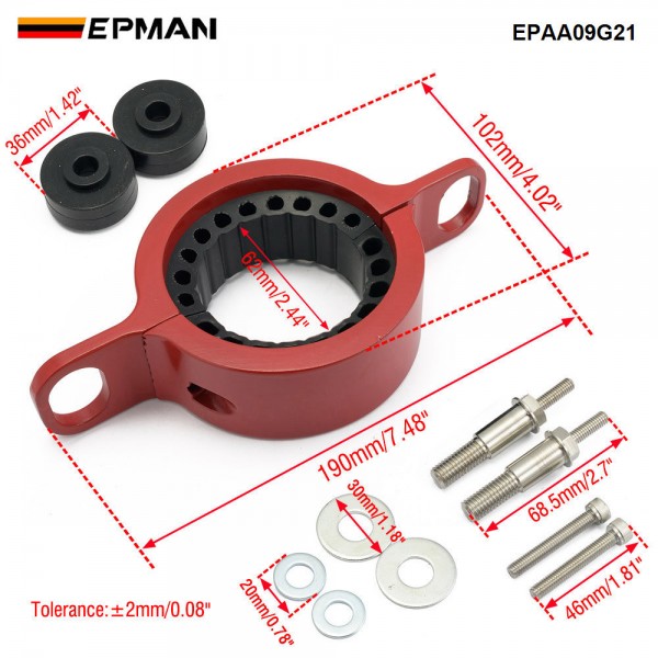 EPMAN Driveshaft Center Support Bearing Carrier Upgrade (CHR03A0) For Dodge WD Durango/Jeep WK2 Grand Cherokee EPAA09G21