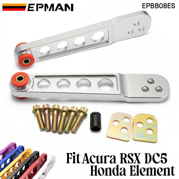 Rear Subframe Brace + Tie Bar + Rear Lower Control Arm For Acura RSX 02-06 DC5 TK-ASRLCAT-ES Rear Subframe Brace + Tie Bar + Rear Lower Control Arm For Acura RSX 02-06 DC5 TK-ASRLCAT-ES