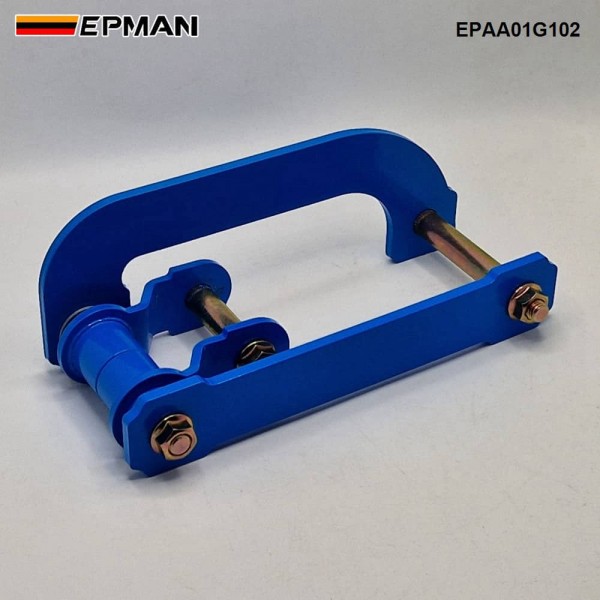 EPMAN 2pcs Comfort Double Shackle Suspension Leaf Spring Rear Comfort Double G-Shackles Fit For Toyota Hilux REVO 2015+ EPAA01G102