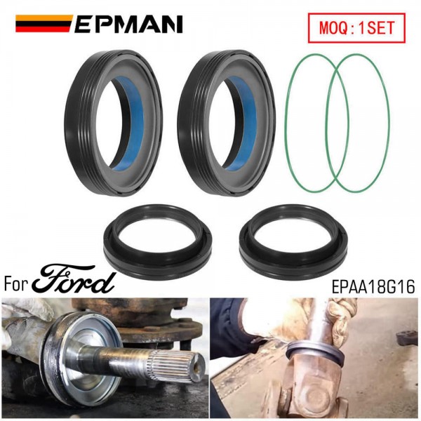 EPMAN Front Axle Vaccum Knuckle & Tube Seal Kit For Ford Super Duty Excursion F250 F350 F450 F550 Dana 50 60 1998-2004, Replace OEM Part # 50491, 50381, 41784-2 EPAA18G16 EPMAN Front Axle Vaccum Knuckle & Tube Seal Kit For Ford Super Duty Excursion F250 F350 F450 F550 Dana 50 60 1998-2004, Replace OEM Part # 50491, 50381, 41784-2 EPAA18G16