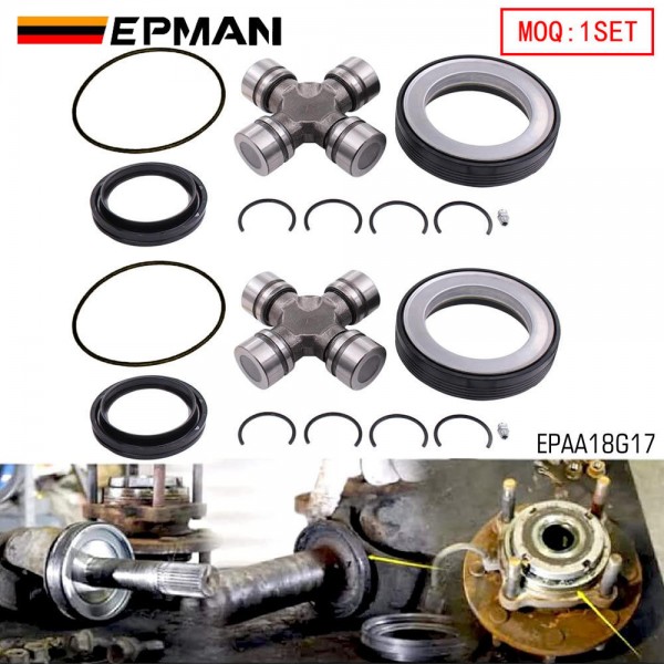 EPMAN Front Axle U Joints And Oil Seal O Ring Kit For Ford F250 F350 F450 F550 Super Duty Excursion EPAA18G17 EPMAN Front Axle U Joints And Oil Seal O Ring Kit For Ford F250 F350 F450 F550 Super Duty Excursion EPAA18G17