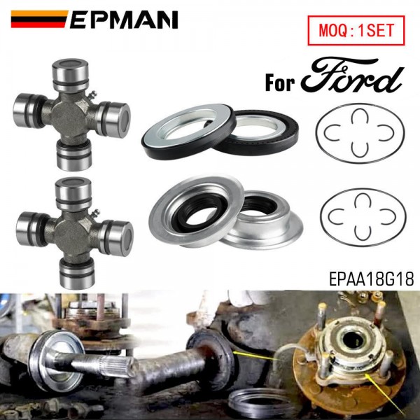 EPMAN Front Axle Seal And Greaseable U Joint Kit Compatible With Ford F250 F350 Super Duty 2005-2014, Replacement For 2017426 2014835 54983 25-332X SPL55-3X For Seals, O Rings, Greaseable U Joints EPAA18G18 EPMAN Front Axle Seal And Greaseable U Joint Kit Compatible With Ford F250 F350 Super Duty 2005-2014, Replacement For 2017426 2014835 54983 25-332X SPL55-3X For Seals, O Rings, Greaseable U Joints EPAA18G18