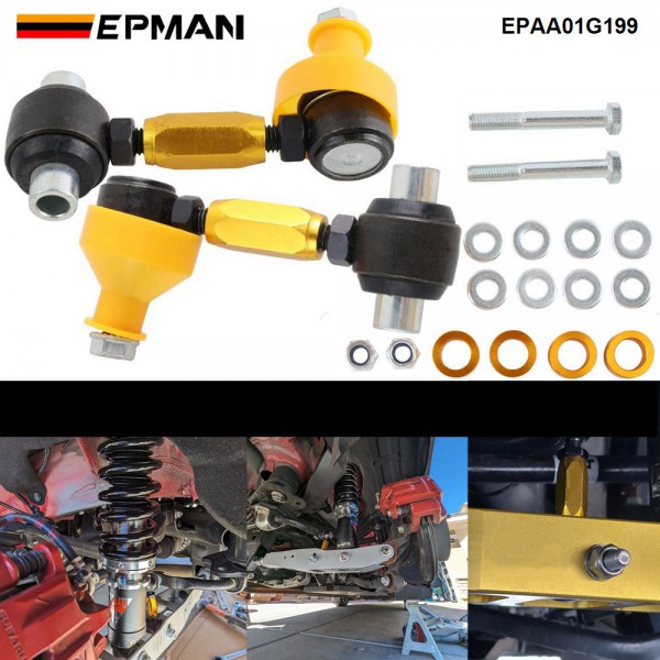 EPMAN Adjustable Rear Sway Bar End Links For Subaru WRX 08-23 / STI 08-21 / BRZ 13-24 EPAA01G199 EPMAN Adjustable Rear Sway Bar End Links For Subaru WRX 08-23 / STI 08-21 / BRZ 13-24 EPAA01G199
