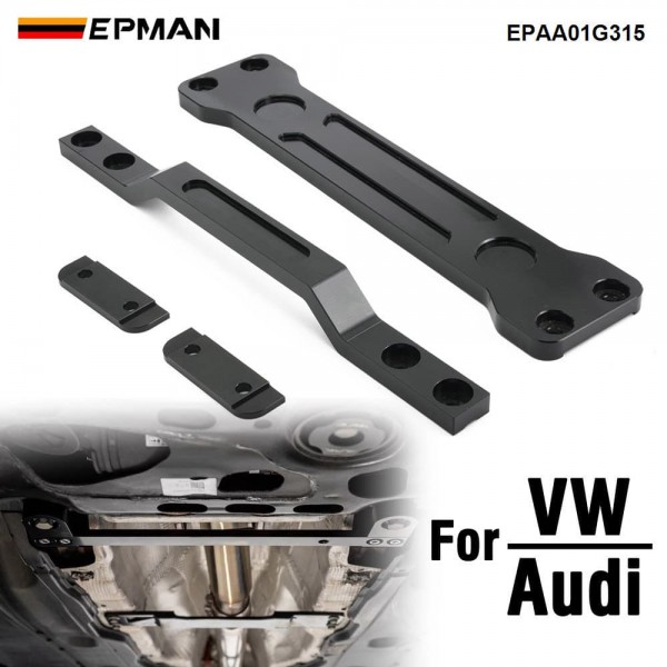 EPMAN Aluminum Billet Driveshaft Tunnel Brace For VW Audi Mk7/Mk8 GTI SportWagen Leon 5F FWD MQB EVO EPAA01G315