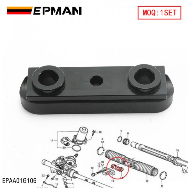 EPMAN Aluminum Mount Steering Rack Slider For Honda Civic Si Ep3 Acura Rsx Dc5 Type S EPAA01G106 EPMAN Aluminum Mount Steering Rack Slider For Honda Civic Si Ep3 Acura Rsx Dc5 Type S EPAA01G106