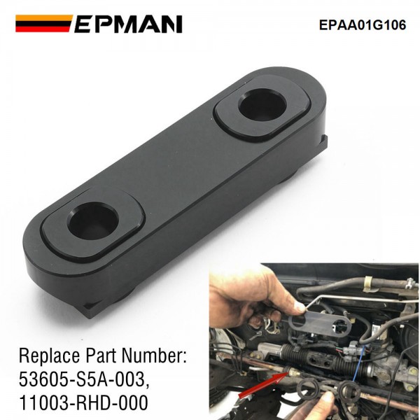 EPMAN Aluminum Mount Steering Rack Slider For Honda Civic Si Ep3 Acura Rsx Dc5 Type S EPAA01G106 EPMAN Aluminum Mount Steering Rack Slider For Honda Civic Si Ep3 Acura Rsx Dc5 Type S EPAA01G106