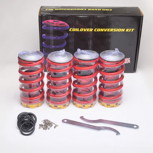 Tansky - High Performance Adjustable High Low Coilover Silver Lowering Spring For Honda Civic 02-06 TK-SP0206 Tansky - High Performance Adjustable High Low Coilover Silver Lowering Spring For Honda Civic 02-06 TK-SP0206