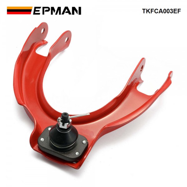 EPMAN Adjustable Front Upper Camber Kit Ball Joint Control Arm Compatible For Honda Civic CRX EF DA 88-91, 2-Pieces TKFCA003EF