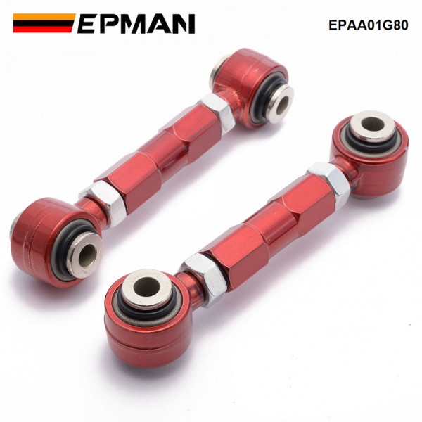 EPMAN Adjustable Rear Toe Arms Spherical Bearings W Spherical Bearings For Lancer CS6A/CS7A 02-06 EPAA01G80